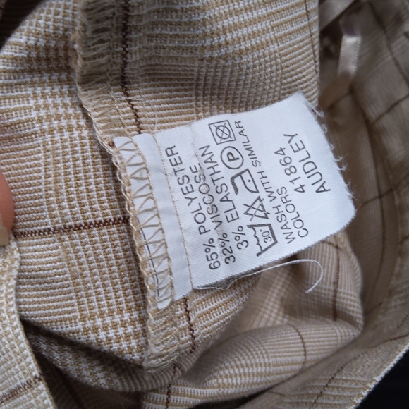 JP Collection Cuffed Check Stretch Trouser- Sz. 40/8 - Picture 7 of 8